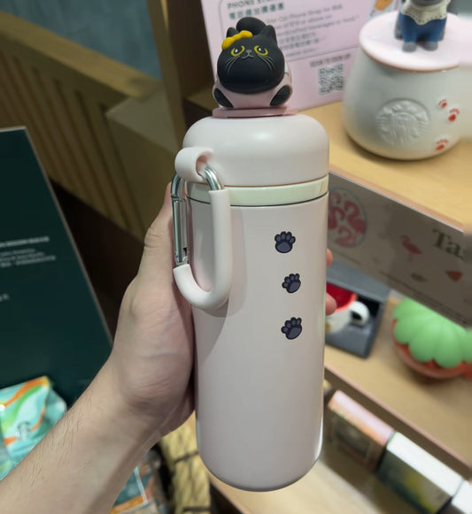 Starbucks Asia 2026 Purrs of Joy Series Pink Stainless Steel Cup