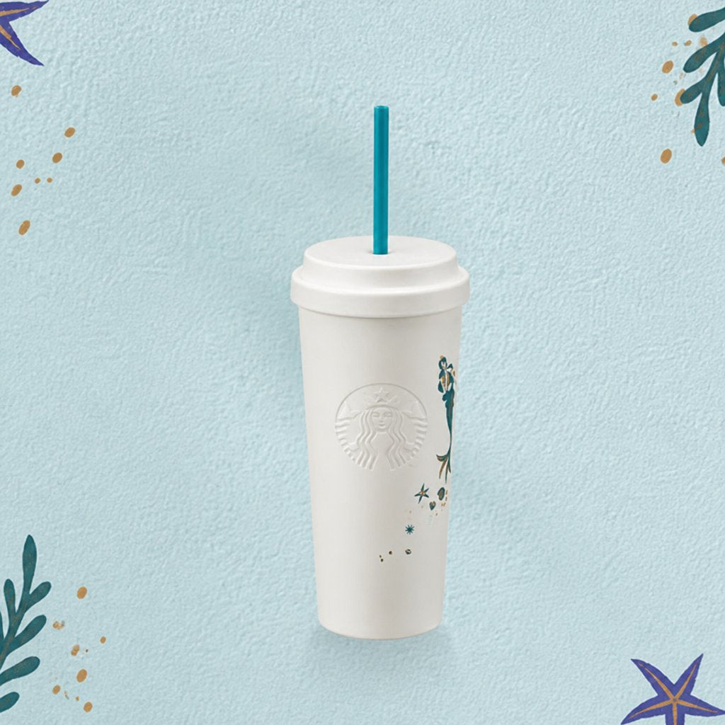 Starbucks Asia Siren the Muse series White Cold Cup 20oz
