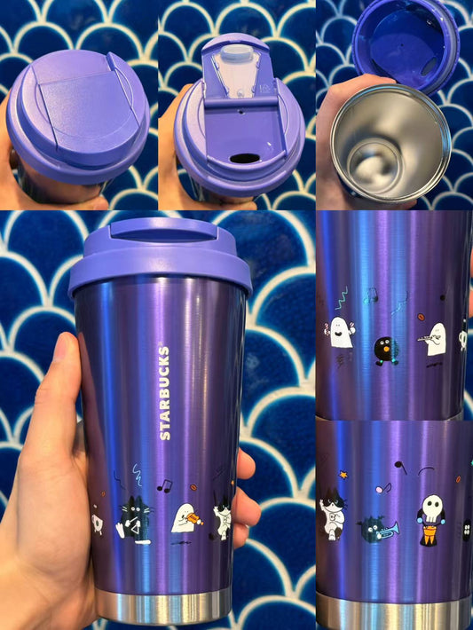 Starbucks Hong Kong 2026 Halloween Collection Blue Purple Desktop Stainless Steel cup