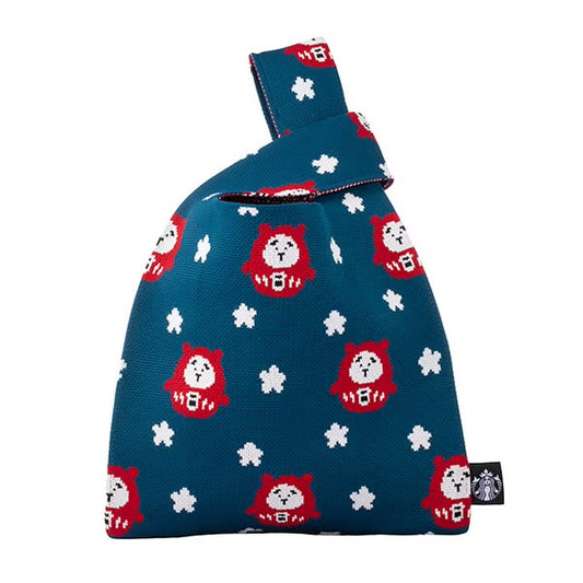 Starbucks Taiwan 2026 Daruma Series Bearista Knitted Vest Bag