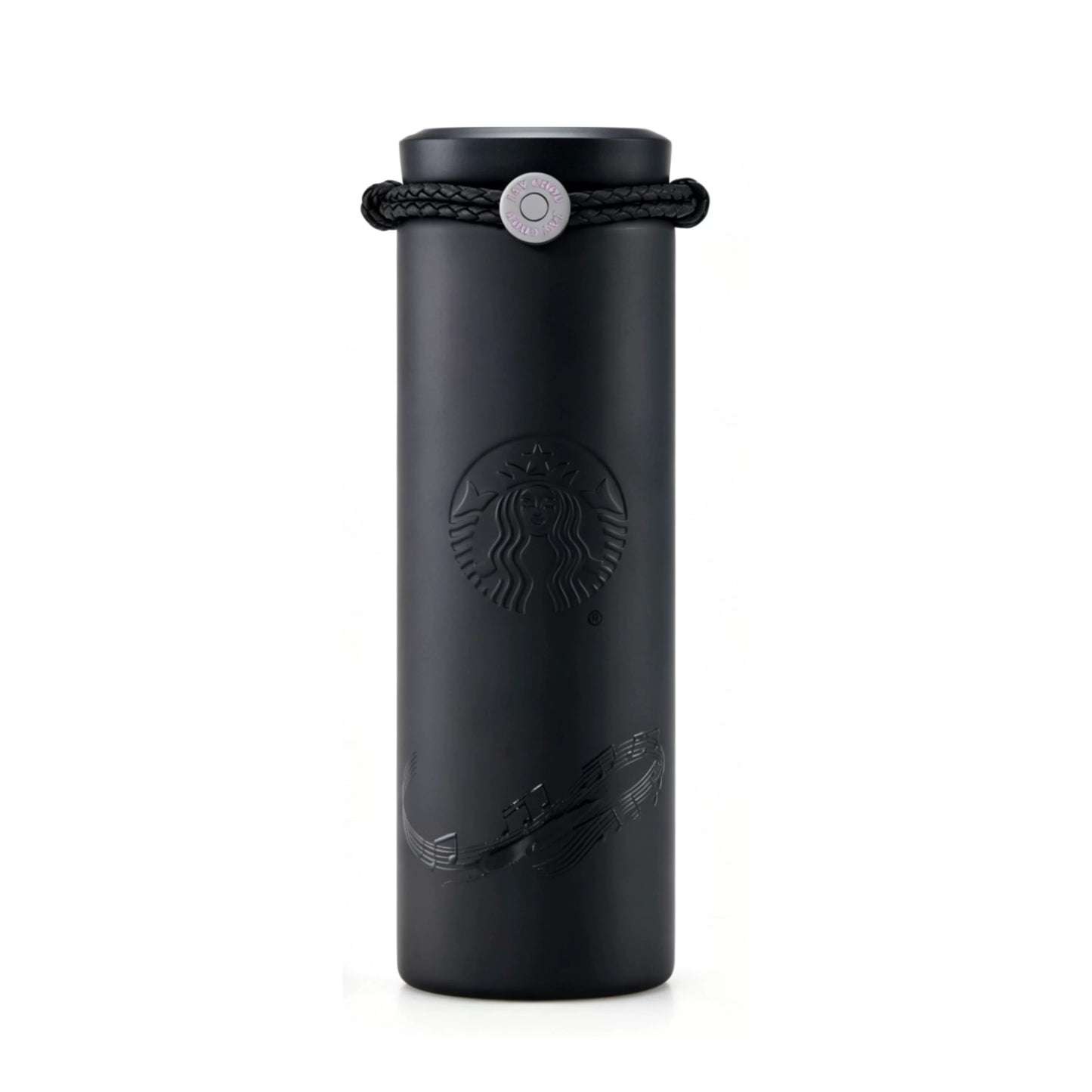 Starbucks China 2026 x Jay Chou series black note style stainless steel thermos cup 500ml