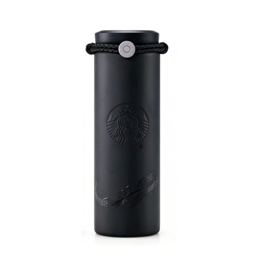 Starbucks China 2026 x Jay Chou series black note style stainless steel thermos cup 500ml