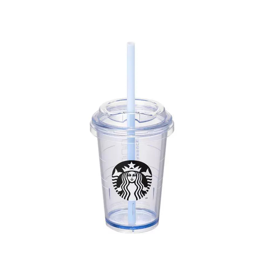Starbucks Korea 2026 Summer Heat Series Blue Transparent Plastic Straw Cup 300ml 10.56oz