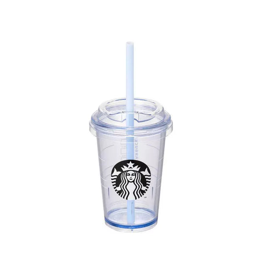 Starbucks Korea 2026 Summer Heat Series Blue Transparent Plastic Straw Cup 300ml 10.56oz