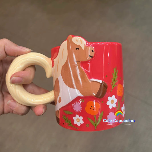 Starbucks Hong Kong Macau 2026 Year of the Horse Series Pony Mug 355ml 12.49oz