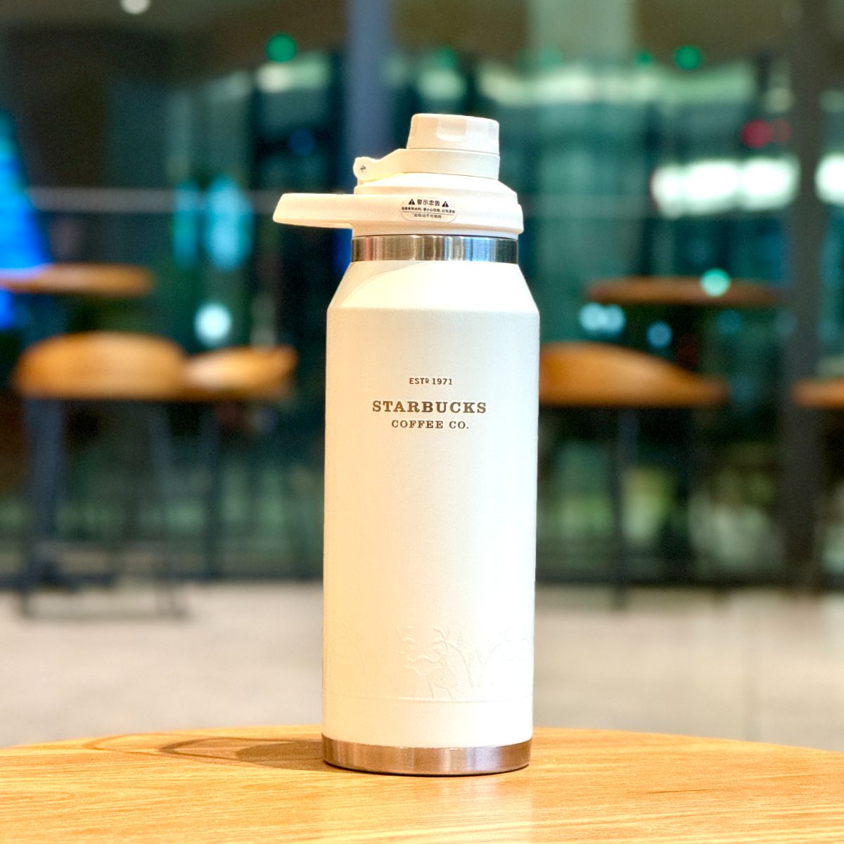 Starbucks China 2023 Andersen paper-cut series Classic white handle stainless steel cup 1000ml Starbucks loveinstarbucks