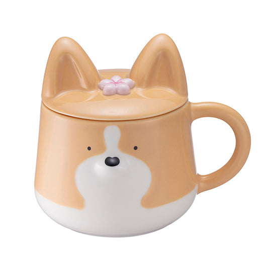 Starbucks Taiwan 2026 Sakura series Corgi Mug 296ml