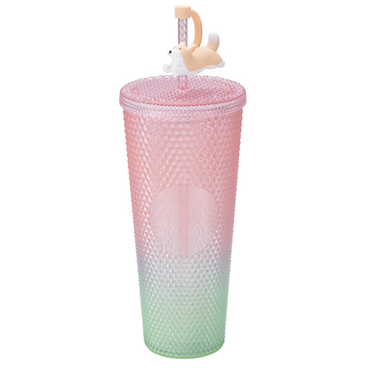 Starbucks Taiwan 2026 Sakura series Corgi TOGO straw cup 710ml