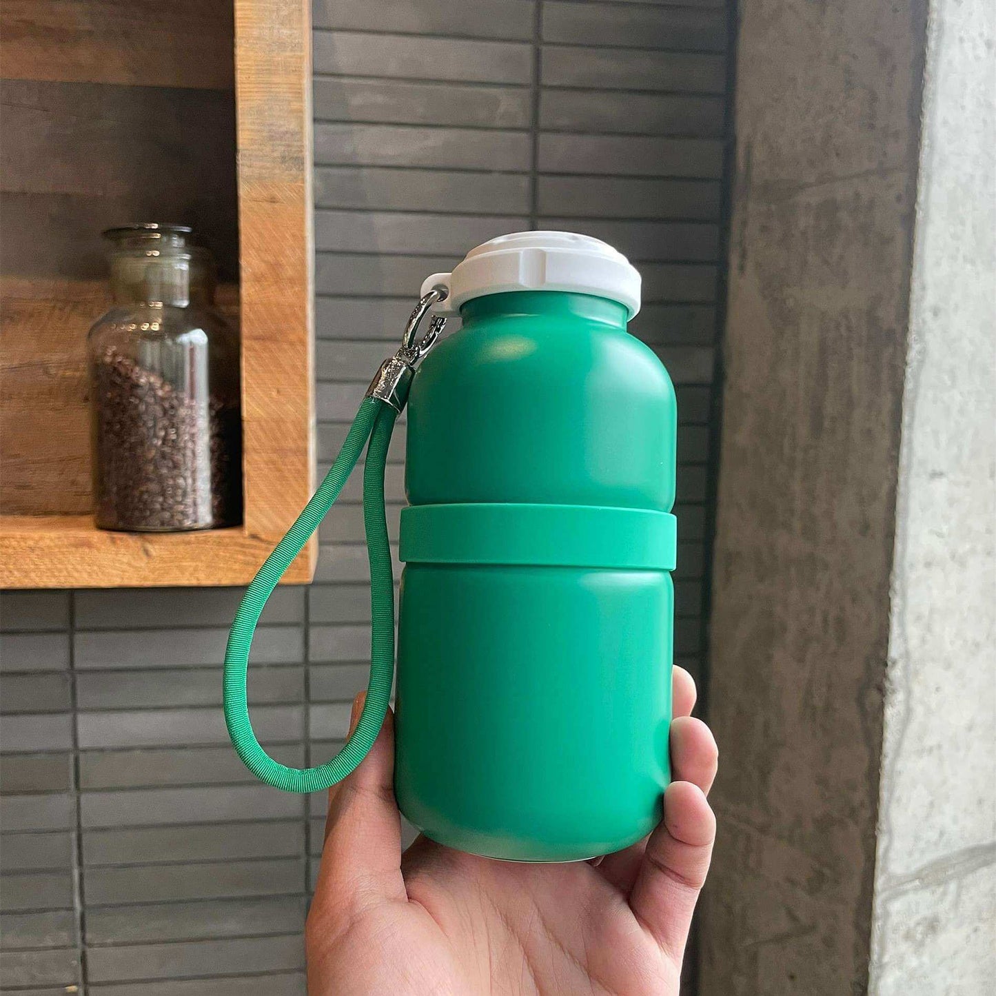 Starbucks China 2024 Coffee grounds and Lively green stainless steel cup 420ml loveinstarbucks loveinstarbucks