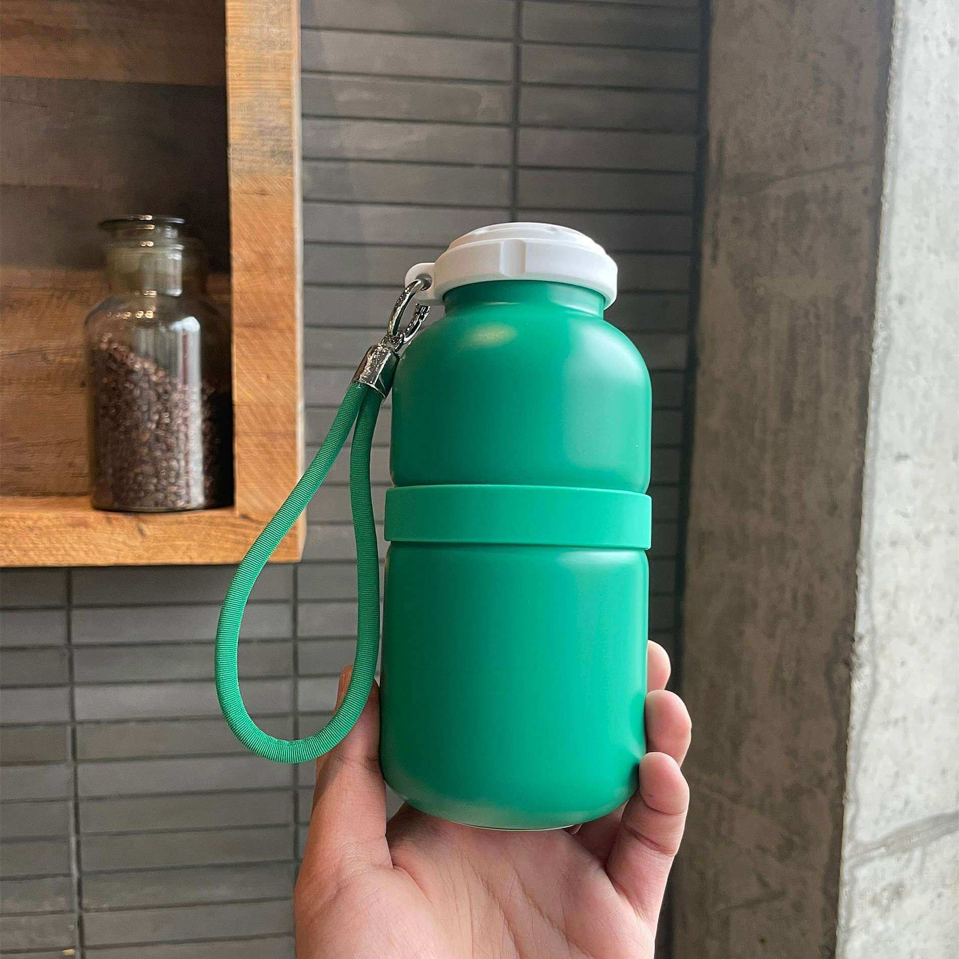 Starbucks China 2024 Coffee grounds and Lively green stainless steel cup 420ml loveinstarbucks loveinstarbucks