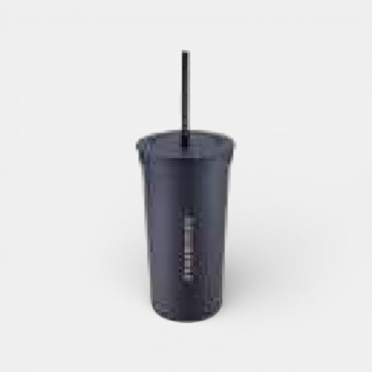 Starbucks Taiwan 2026 28th Anniversary Series Black Stainless Steel Straw Cup 591ml