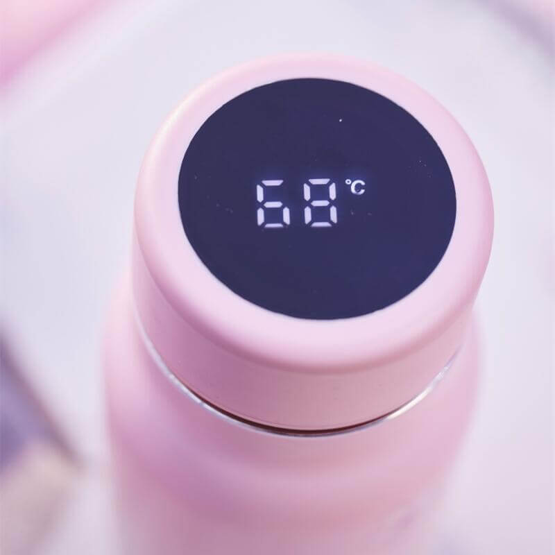 Starbucks China 2024 spring walk series temperature display Sakura pink stainless steel cup 370ml - cannot ship to AK HI Starbucks loveinstarbucks