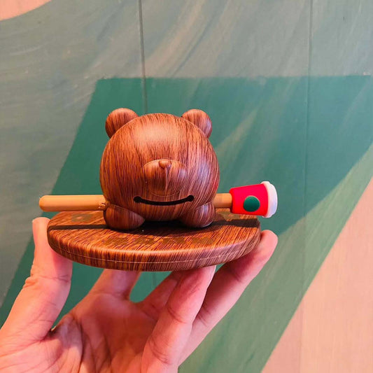 Starbucks China 2023 Lucky Bear Bearista the wooden fish ornament loveinstarbucks loveinstarbucks