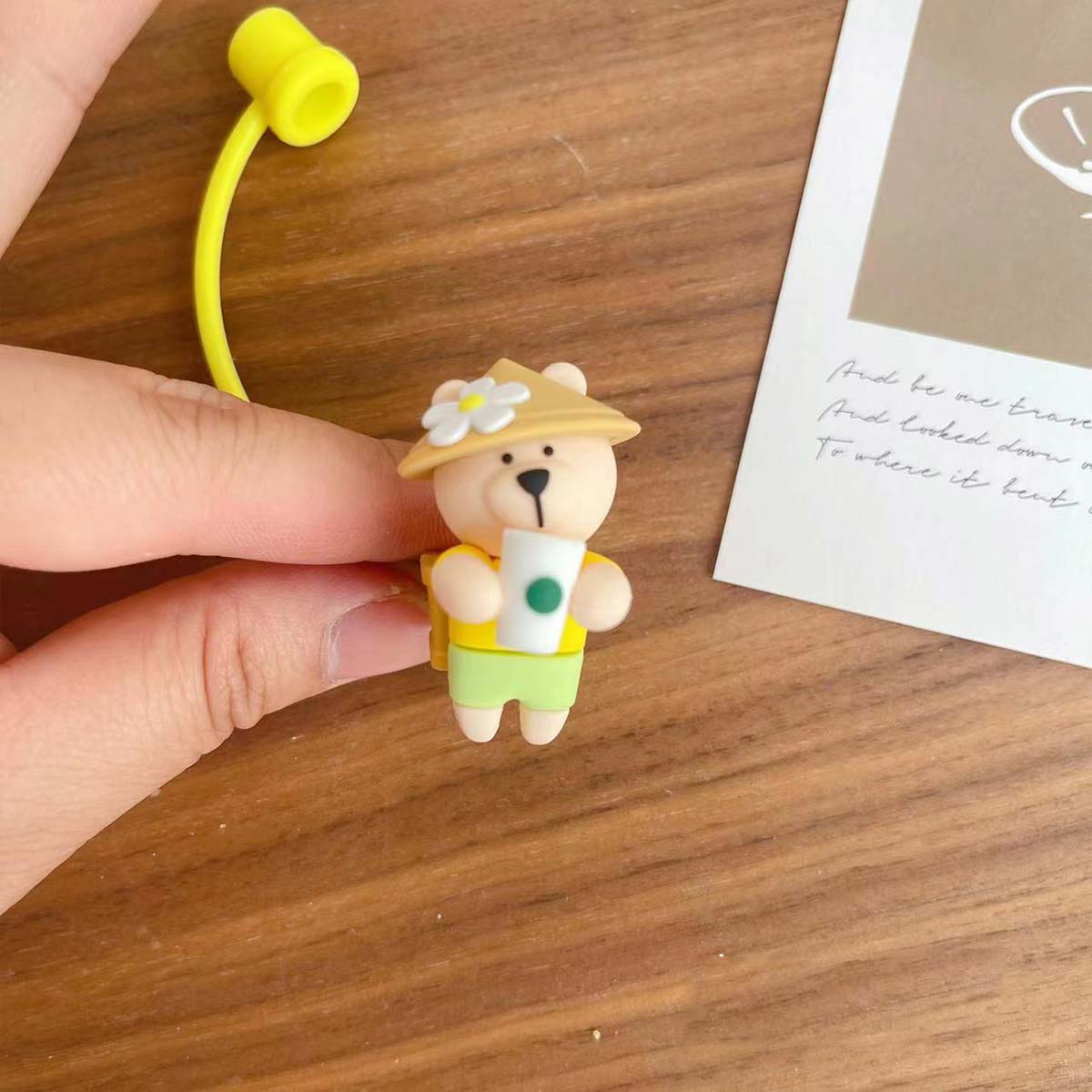 Not Starbucks product, Tea farmer Bear Topper, ONLY topper ,DONOT include Straw , DONOT sell alone loveinstarbucks loveinstarbucks