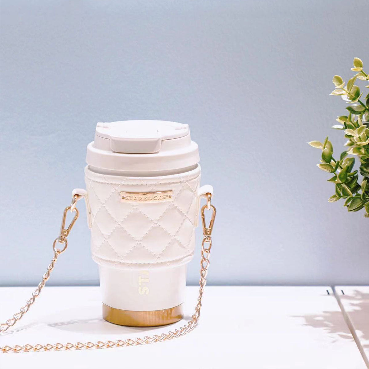 Starbucks Tumblers 2023 China White chain Stainless steel accompanying cup 355ml loveinstarbucks loveinstarbucks