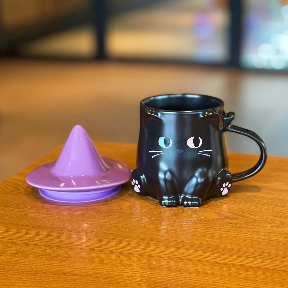 Starbucks Taiwan 2021 Halloween Black Cat Magic Hat Mug 355ml loveinstarbucks loveinstarbucks