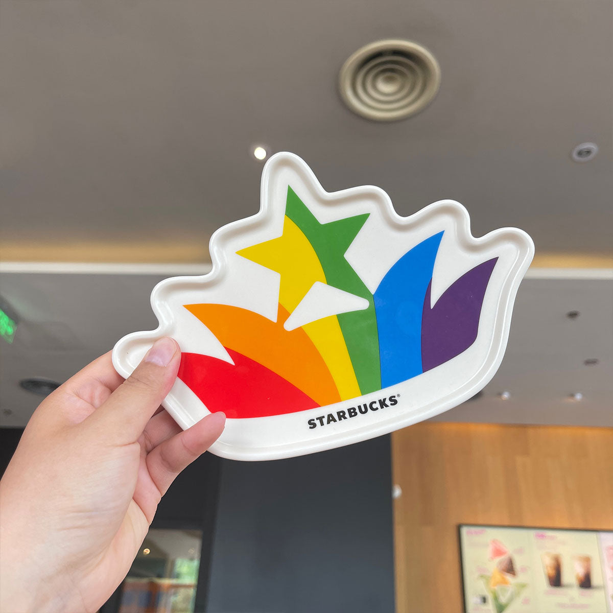 Starbucks Tumblers China 2023 Great love Series Rainbow ceramic cup and saucer set 370ml Starbucks loveinstarbucks