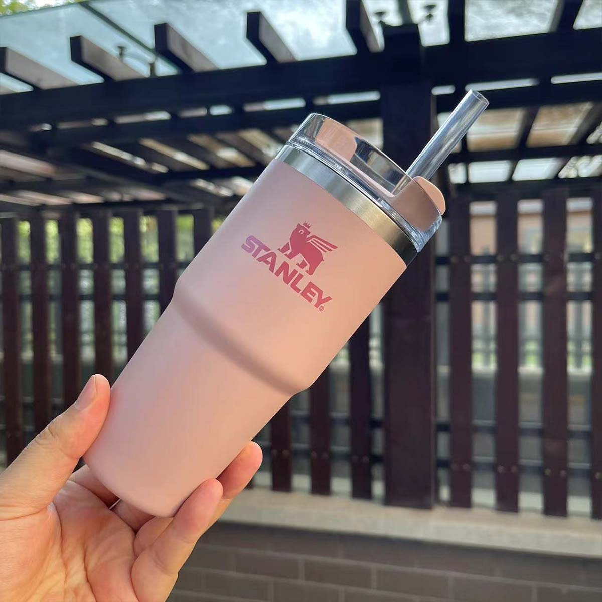 Stanley Quencher H2.0 Tumbler Dusk pink 14oz Starbucks loveinstarbucks