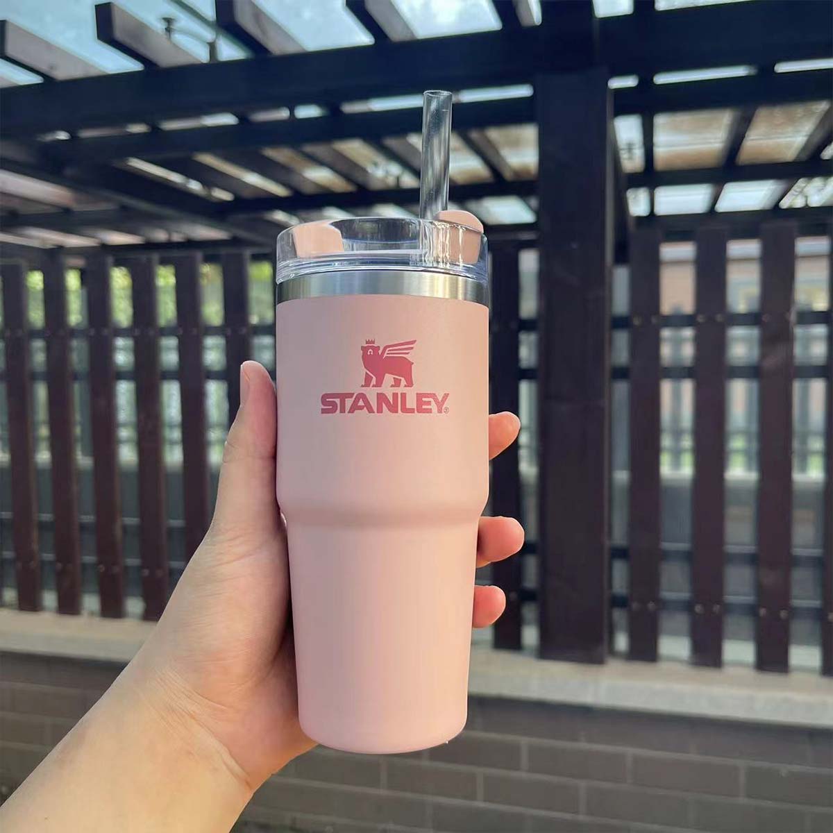 Stanley Quencher H2.0 Tumbler Dusk pink 14oz Starbucks loveinstarbucks