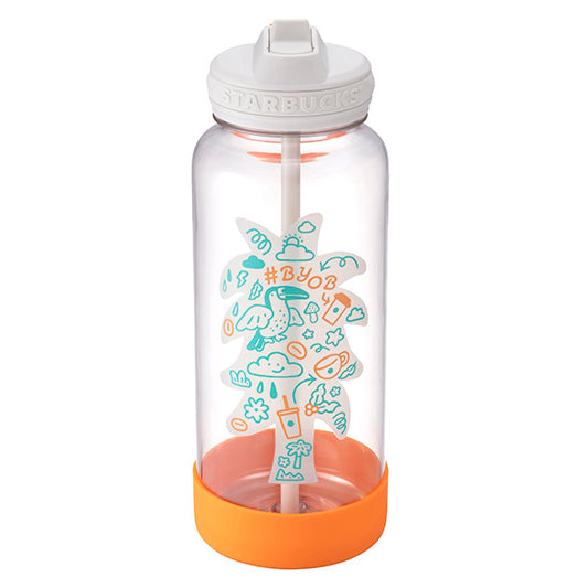 Starbucks Taiwan 2026 Summer Season1 Series Love the Earth Plastic Cooling Bottle 946ml 33.29oz