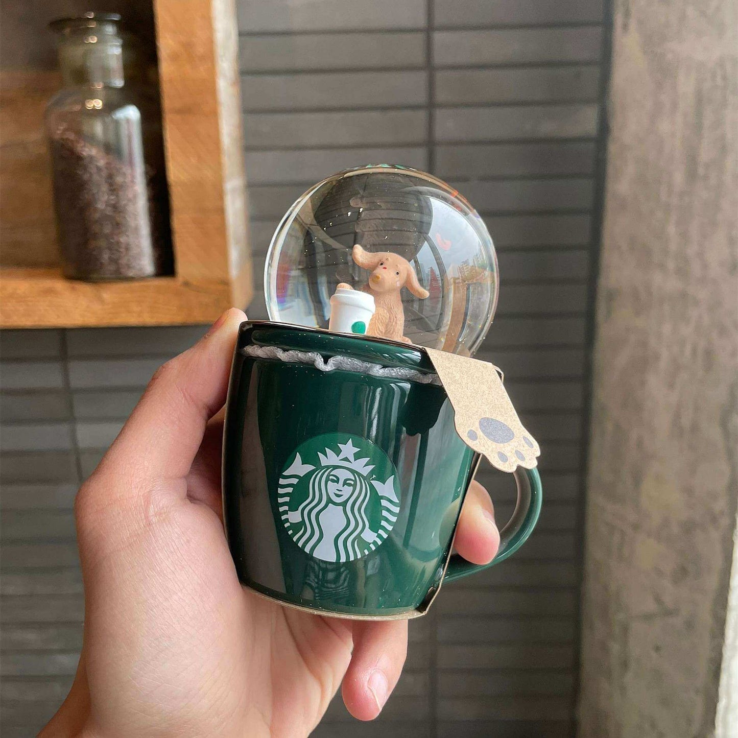 Starbucks China 2024 Coffee grounds and Lively green series dog crystal ball cup 89ml loveinstarbucks loveinstarbucks