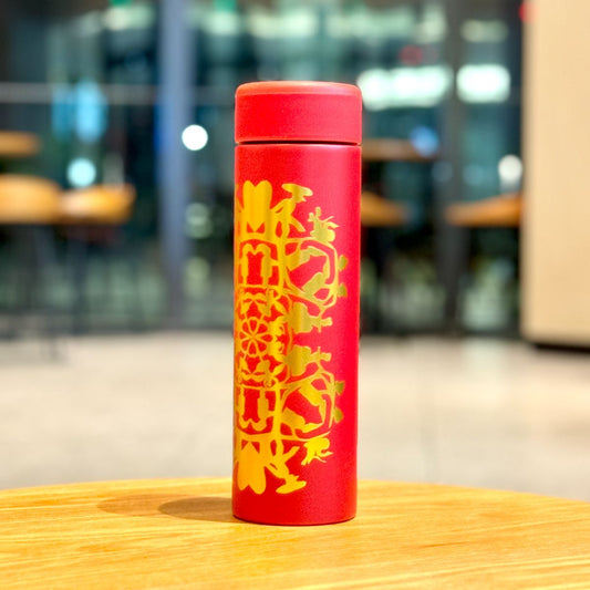 Starbucks China 2023 Andersen paper-cut series Temperature digital display stainless steel cup 500ml Starbucks loveinstarbucks