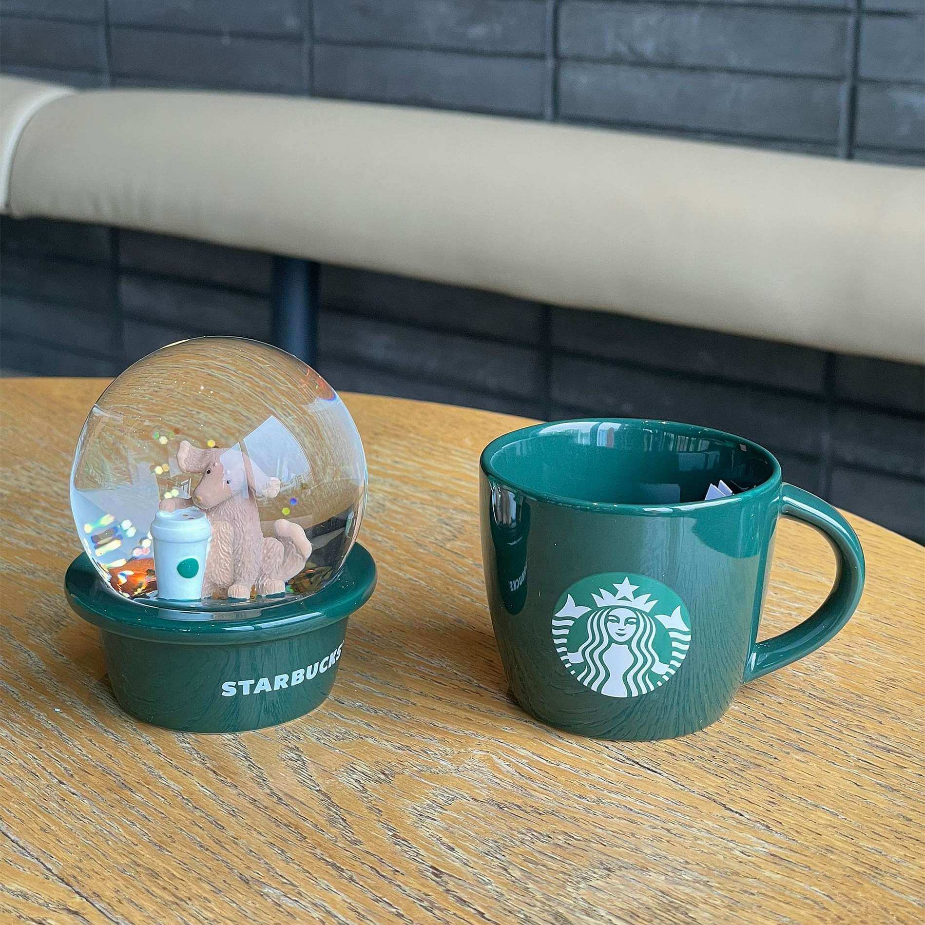 Starbucks China 2024 Coffee grounds and Lively green series dog crystal ball cup 89ml loveinstarbucks loveinstarbucks