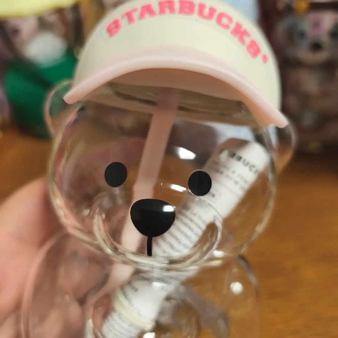 Starbucks Penguin Glass and Strawberry Glass with a tiny flaw - two glasses