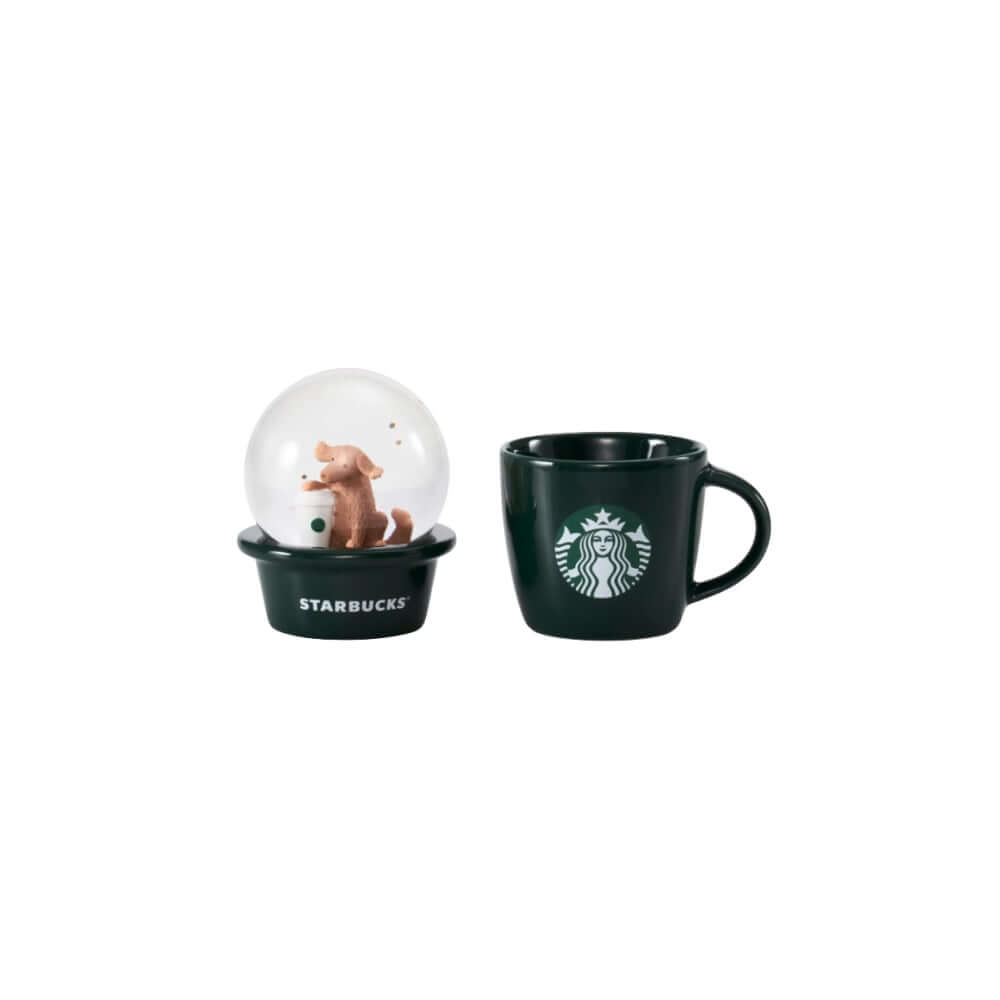 Starbucks China 2024 Coffee grounds and Lively green series dog crystal ball cup 89ml loveinstarbucks loveinstarbucks