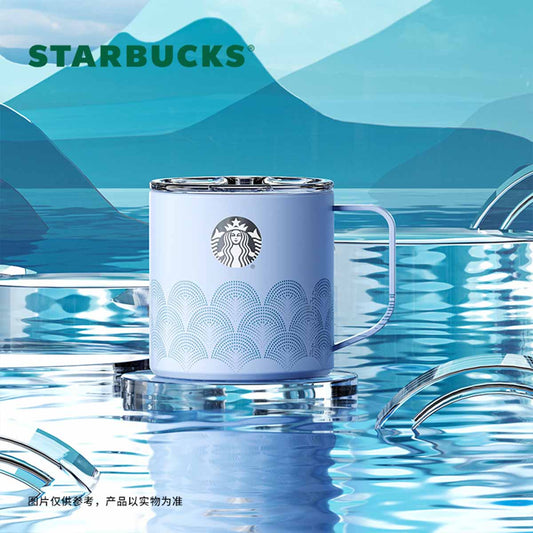 Starbucks China 2024 online cyan series Stainless steel tabletop cup 470ml loveinstarbucks loveinstarbucks