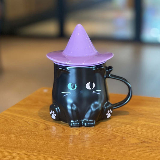 Starbucks Taiwan 2021 Halloween Black Cat Magic Hat Mug 355ml loveinstarbucks loveinstarbucks