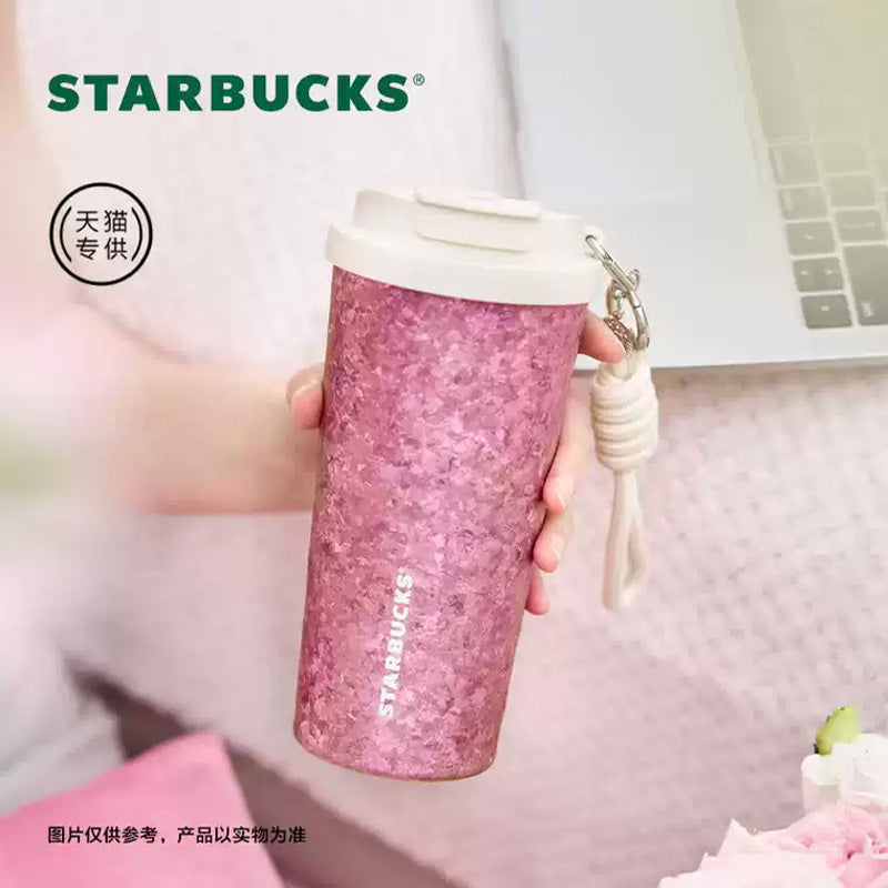 Starbucks China 2025 Colorful summer Series Rose Gold Titanium Stainless Cup 510ml