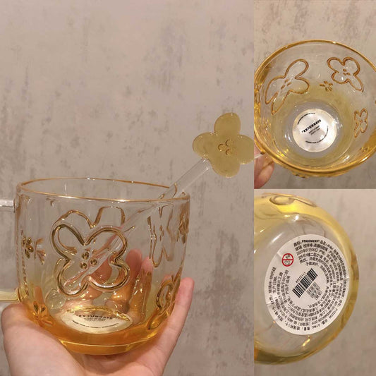 Starbucks China 2020 Mid-Autumn Festival bunny Osmanthus style glass 414ml Starbucks loveinstarbucks