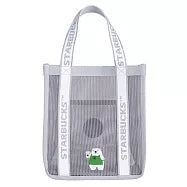 Starbucks Taiwan 2026 Summer Season1 Series Love White Bear Grid Bag