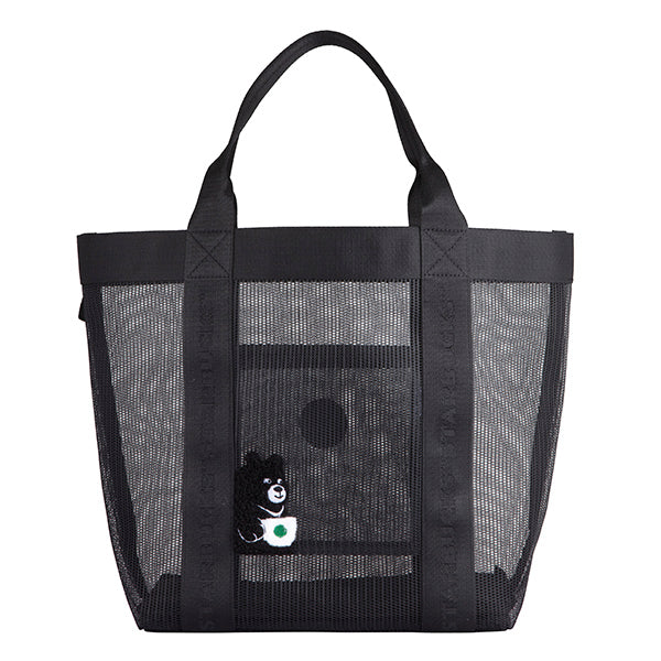 Starbucks Taiwan 2026 Summer Season1 Series Love Black Bear Mesh Bag