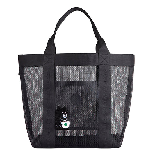 Starbucks Taiwan 2026 Summer Season1 Series Love Black Bear Mesh Bag