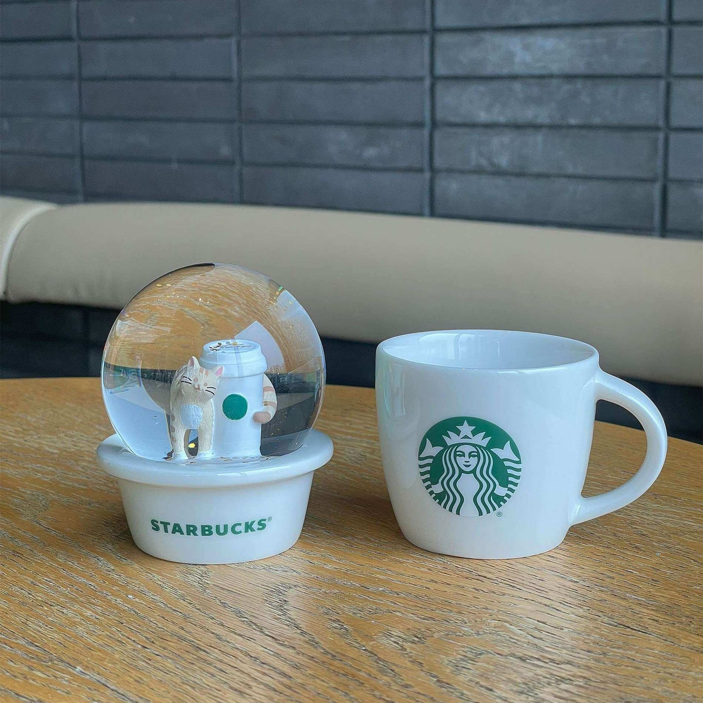 Starbucks China 2024 Coffee grounds and Lively green series cat crystal ball cup 89ml loveinstarbucks loveinstarbucks