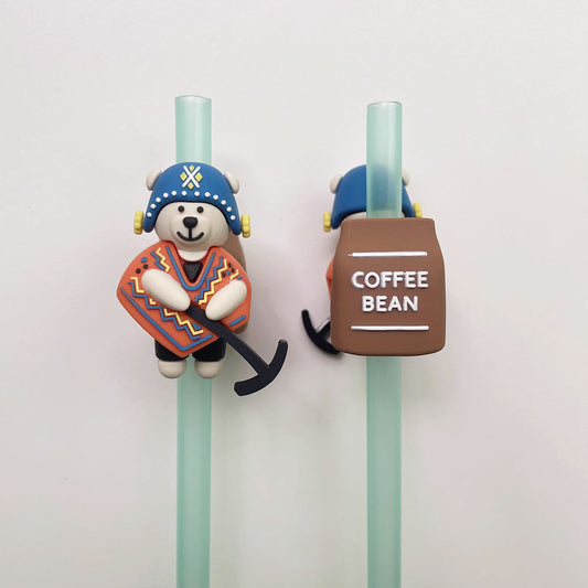 Not Starbucks product, Coffee farmer Bear Topper, ONLY topper ,DONOT include Straw , DONOT sell alone loveinstarbucks loveinstarbucks