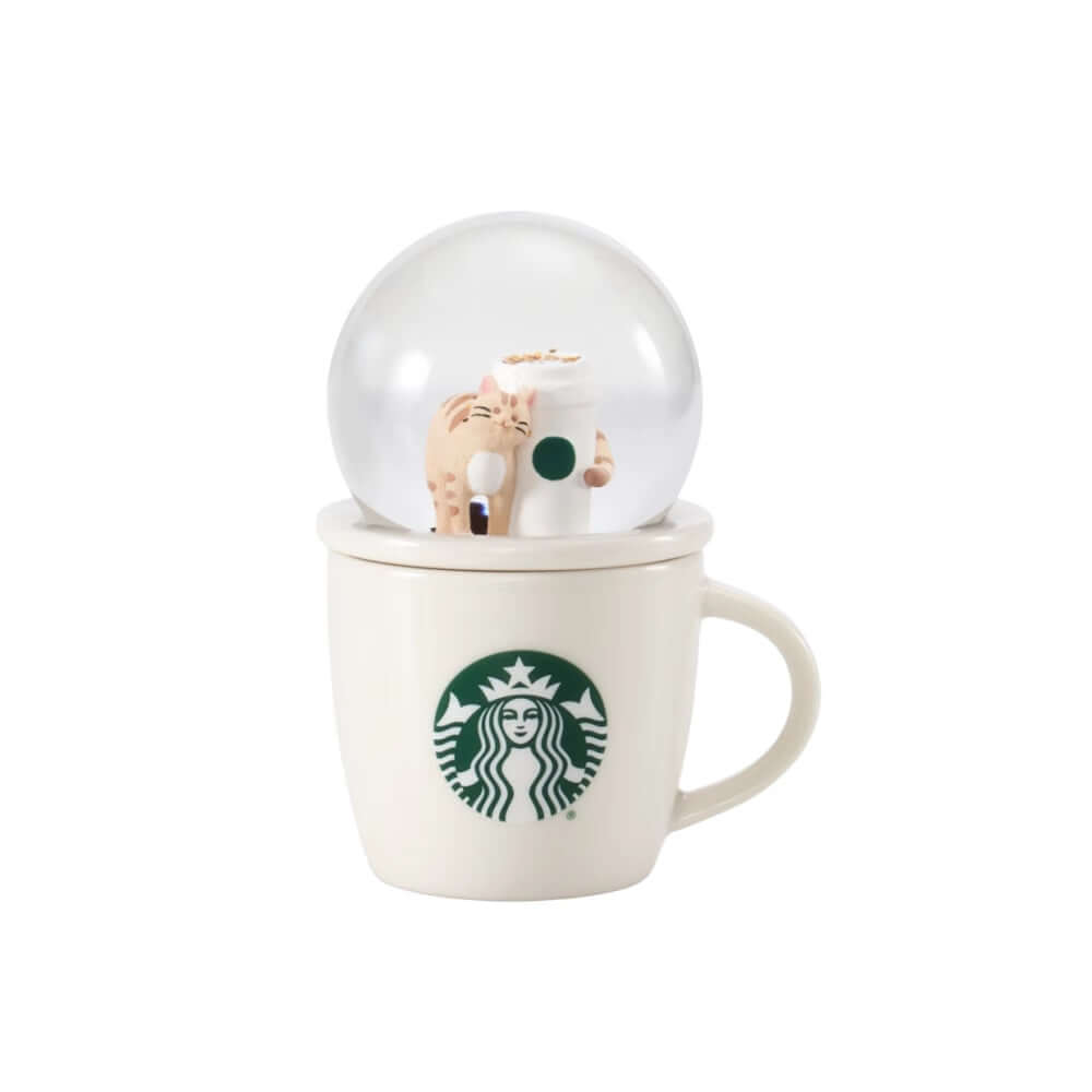 Starbucks China 2024 Coffee grounds and Lively green series cat crystal ball cup 89ml loveinstarbucks loveinstarbucks