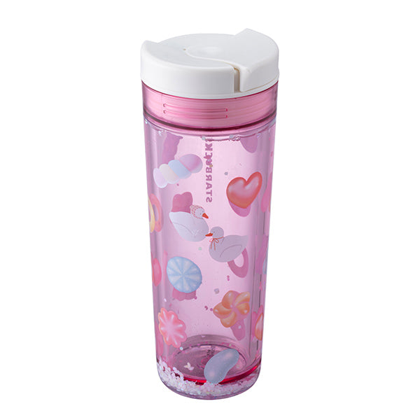Starbucks Taiwan 2026 Valentine's Day series pink plastic tumbler 473ml