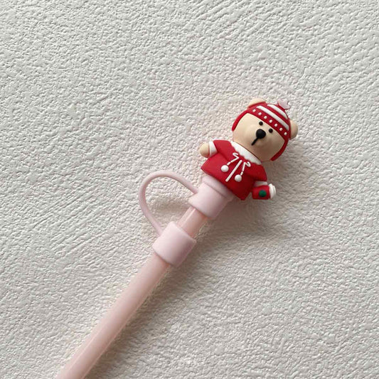 Not Starbucks product, Red Christmas Bear Topper, ONLY topper ,DONOT include Straw , DONOT sell alone loveinstarbucks loveinstarbucks
