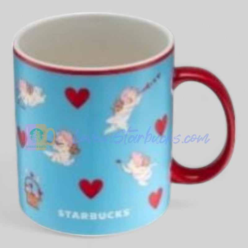 Starbucks Taiwan 2025 Valentine's Day Blue Cupid mug 473ml Starbucks loveinstarbucks
