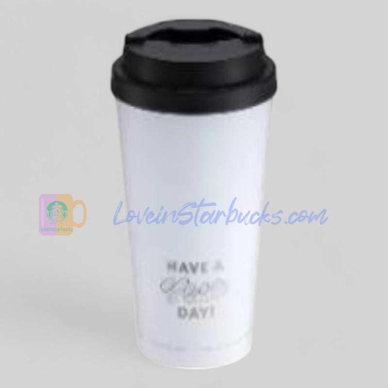 Starbucks Taiwan 2024 winter series White stainless steel cup 473ml Starbucks loveinstarbucks