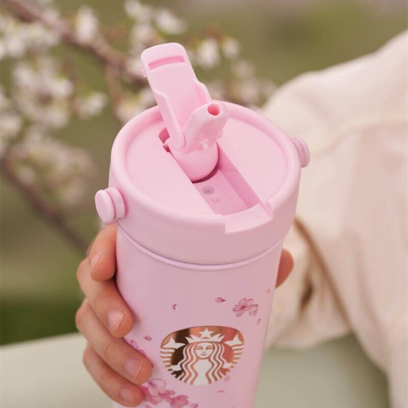 Starbucks China 2024 spring walk series Sakura stainless steel cup loveinstarbucks loveinstarbucks