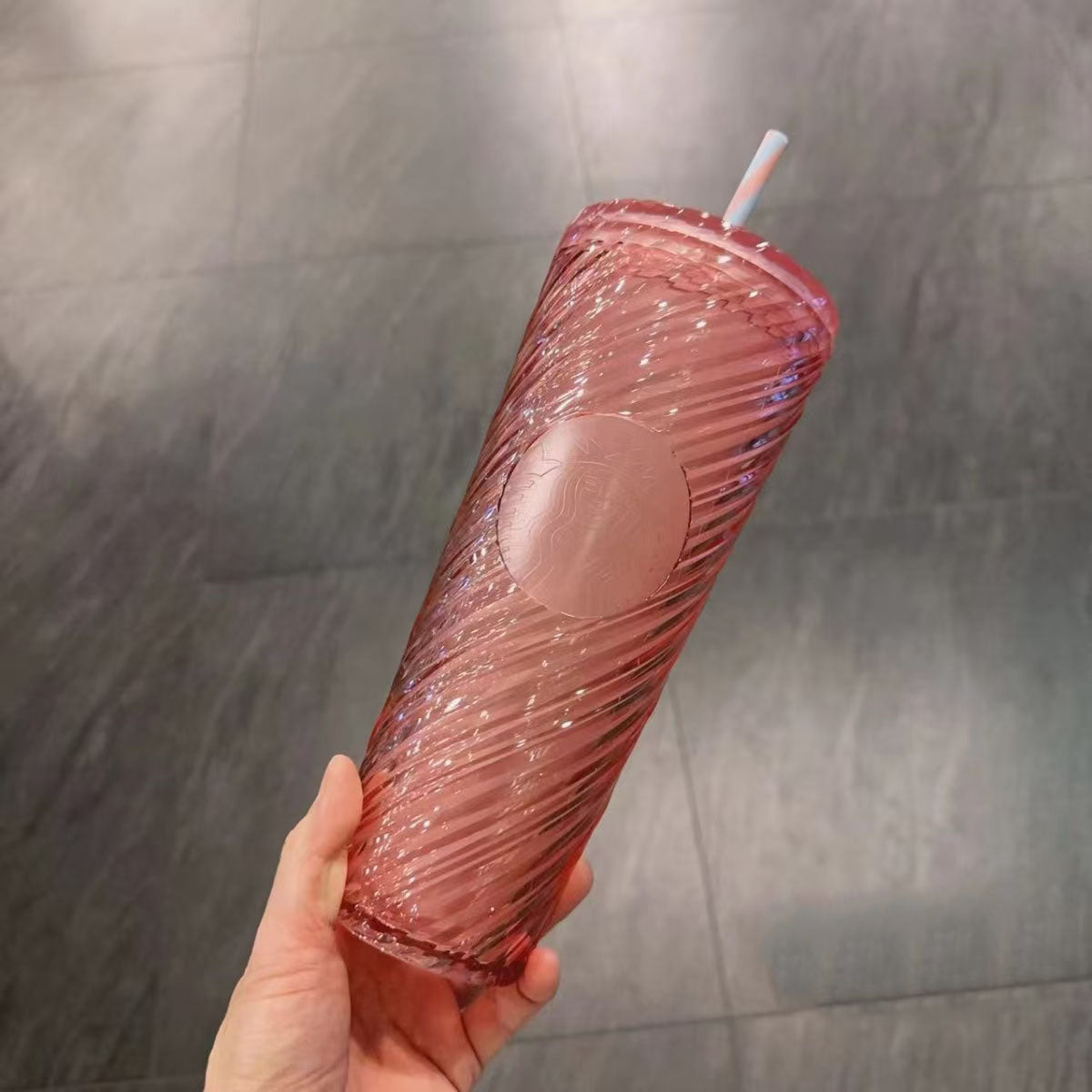 Starbucks Taiwan 2024 Alpaca series wave pink straw cup 24oz Starbucks loveinstarbucks
