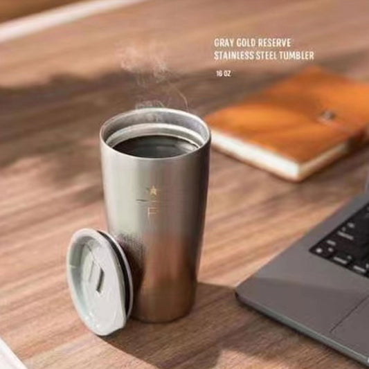 Taiwan 2023 Classic Collection Gray gold reserve stainless steel tumbler 16oz Starbucks loveinstarbucks