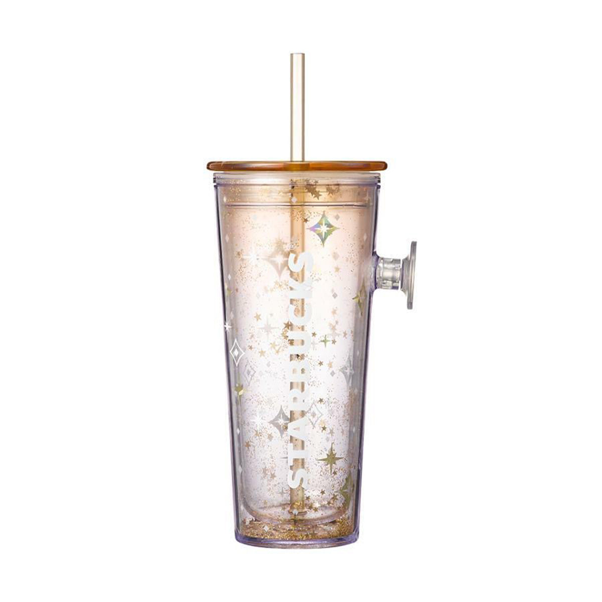 Starbucks Korea 2023 Christmas series Gold Finger buckle Straw cup 473ml Starbucks loveinstarbucks