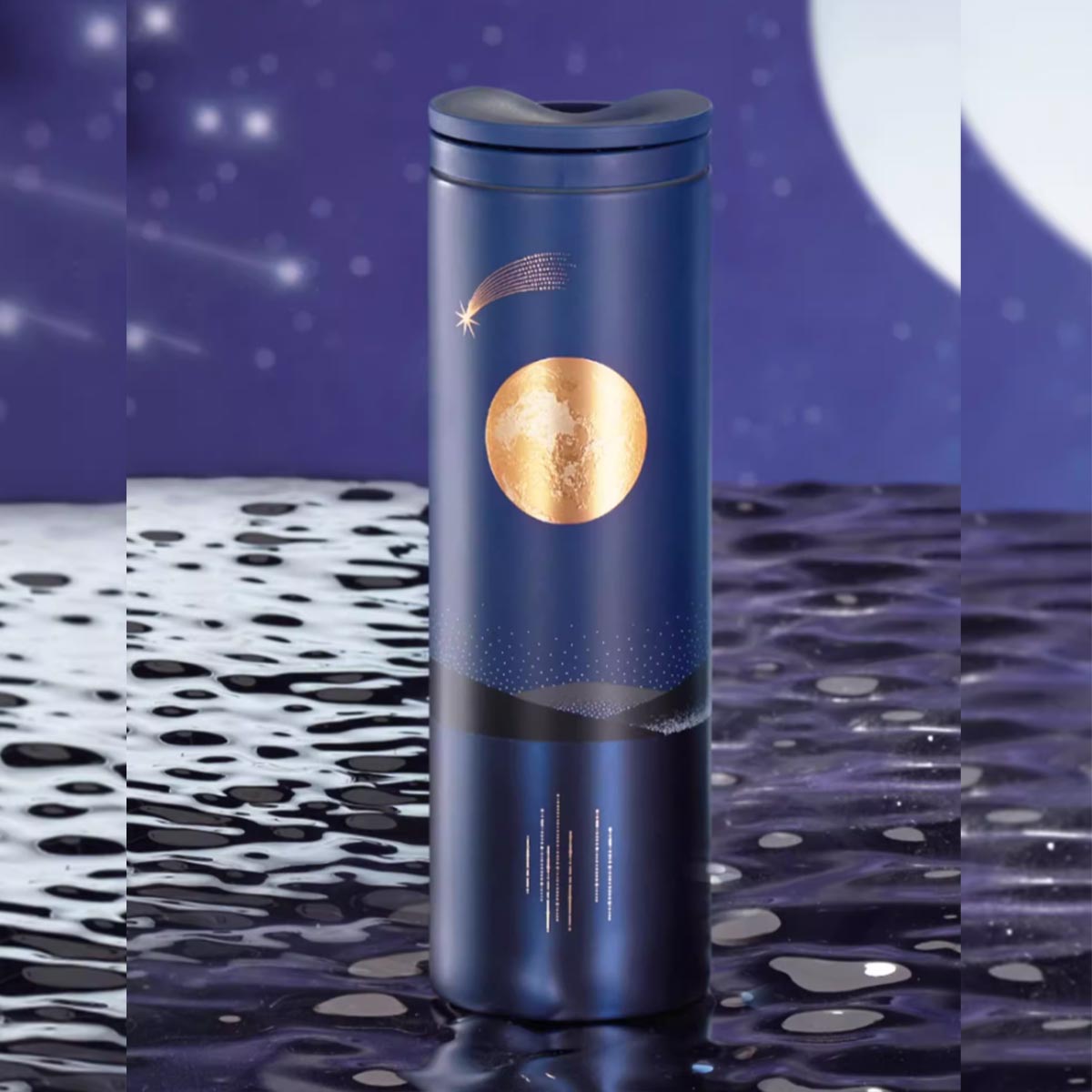 Starbucks China 2023 Jade Rabbit Series Midnight Blue Stainless Steel Insulating Cup 473ml Starbucks loveinstarbucks