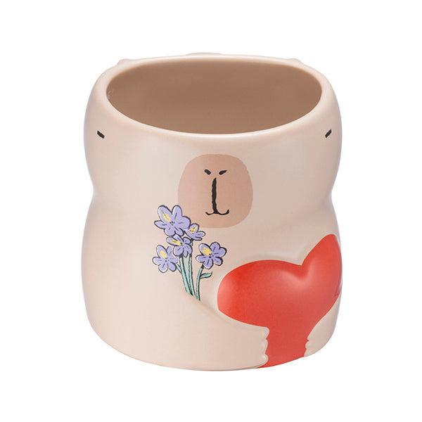 Starbucks Taiwan 2026 Valentine's Day series Capybara Mug 355ml