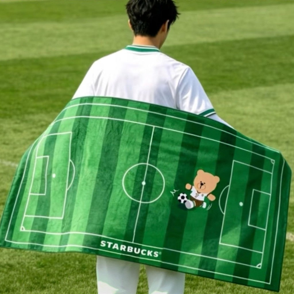 Starbucks China 2026 Swift Wind Dream Series World Cup Towel Blanket